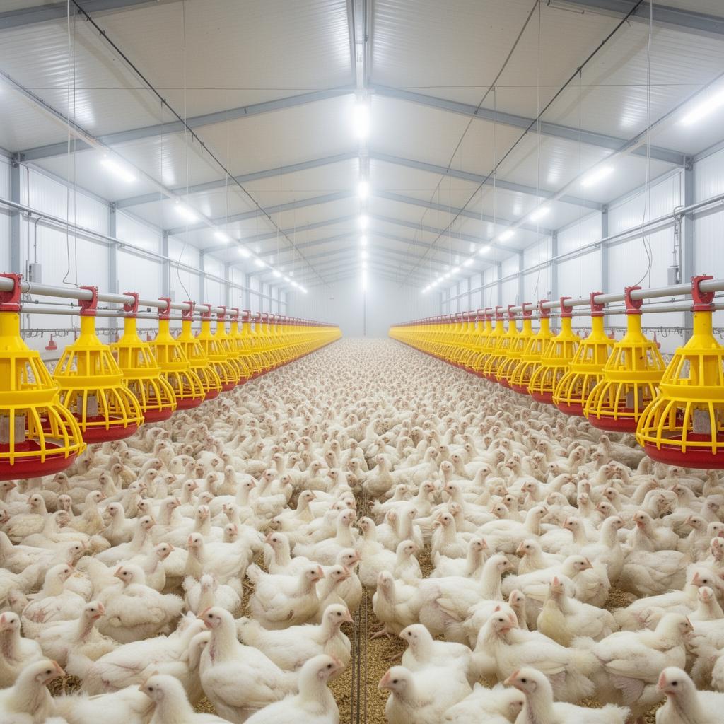Interior of the 30,000-broiler main hall